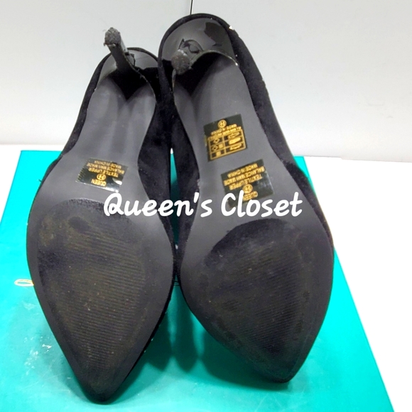 Lauren Lorraine | Women's Suede & Rhinestone Accented Booties - Picture 6 of 6